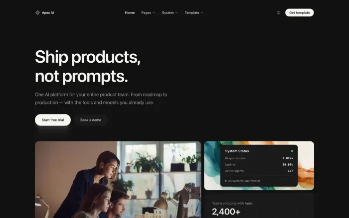 Screenshot of APEX